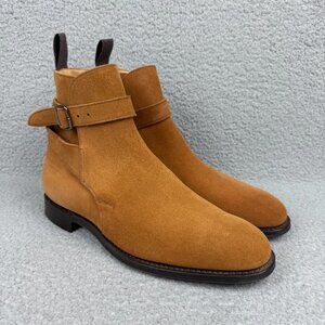 Churchs Boots Men 10 UK 9 Shoes Brown Bletsoe Suede Chelsea Ankle Buckle Strap 4